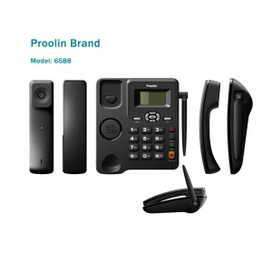 Fixed wireless phone ,2 sim card GSM desktop phone SMSGSM850/900/1800/1900Mhz  and FM radio Proolin brand Stock