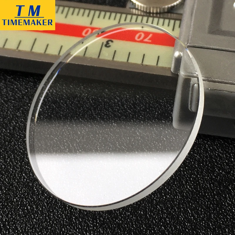 Flat 2.0mm thick 35 46mm dia watch crystal  lens Plane Mineral glass parts wholesale