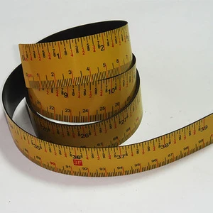 Flexible 1M 36Inch Customized Rolling Magnetic Ruler Magnetic Measuring Tape