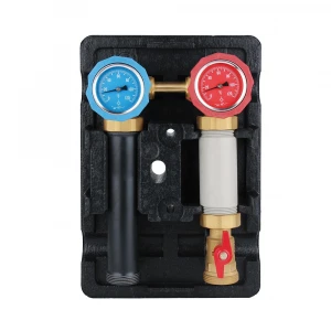 Floor heating hydronic systems solar flow meter water supply unit