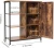 Import Floor Storage Adjustable Shelves Rustic Free Standing Cupboard Solid Living Room Furniture Display Wooden Sideboard Cabinet from China