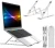 Import Foldable Laptop Stand Aluminium Alloy Adjustable Laptop Holder Tablet Stand Portable Laptop Stand For Macbook Pro Air iPad Pro from China