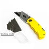 foldable utility knife with extra 5pcs blades paper box cutter safety knife cutter knife set