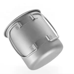 Food Grade Single wall Outdoor Titanium mug cup