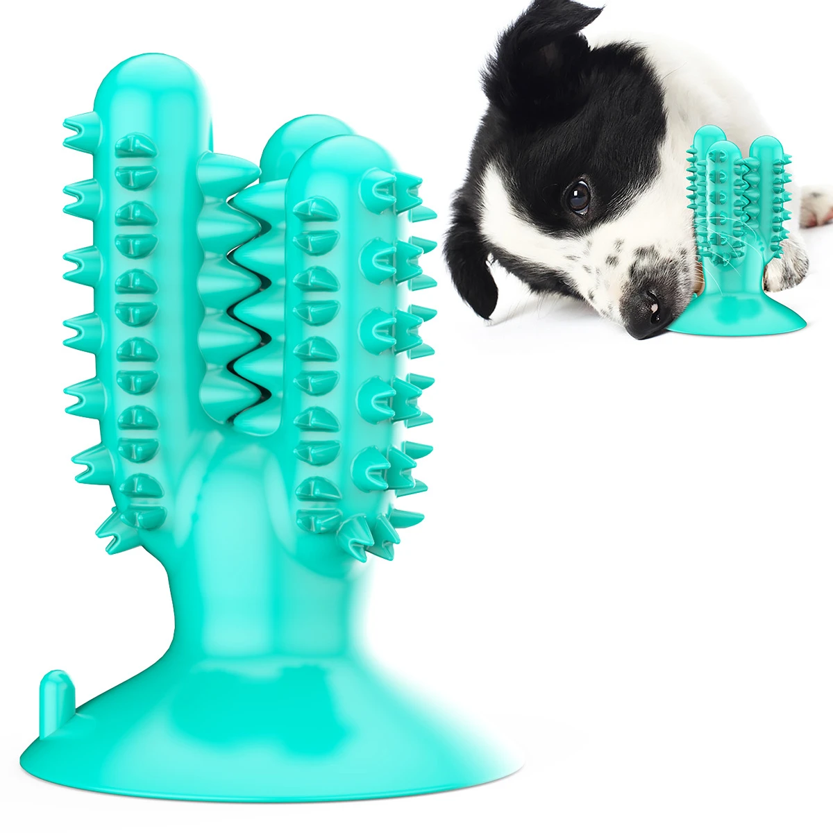 Food Treat Dispensing Rubber Durable Chewable Dog Toy IQTraining Pet Teeth Cleaning Toy