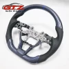 For Honda 10th A.ccord Custom Real carbon fiber steering wheel LED racing wheel convertible