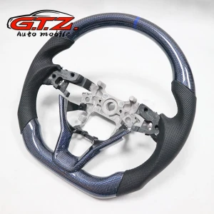 For Honda 10th A.ccord Custom Real carbon fiber steering wheel LED racing wheel convertible