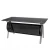 Import Foshan factory black tempered modern glass desk office furniture with drawer from China