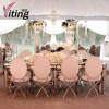 Foshan factory wholesale stainless steel wedding event dining table and chairs