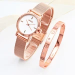 Free gift bag quartz ladies wristwatch wholesaler popular polished woman  bracelet watch
