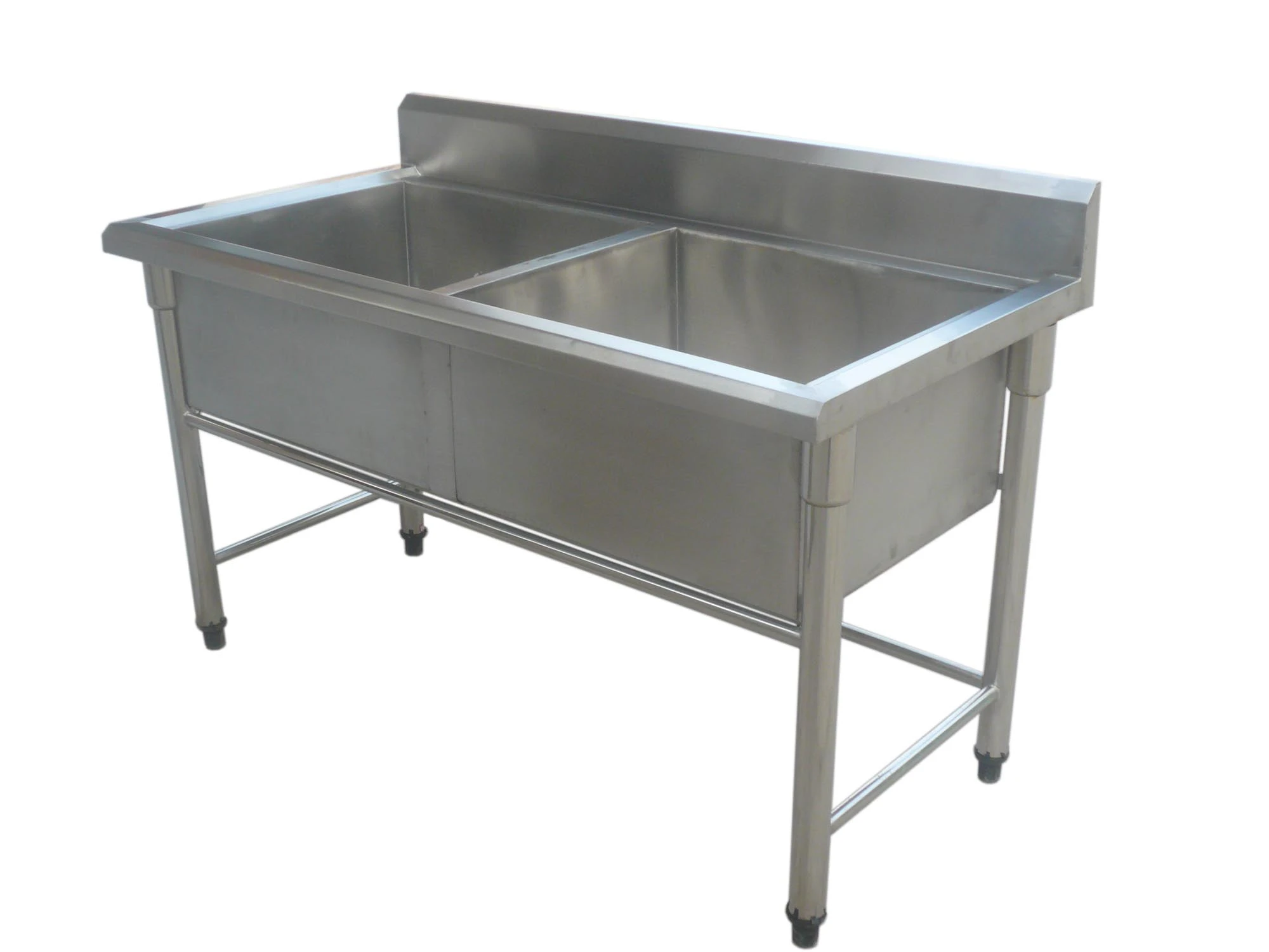 Free Standing Stainless Steel Commercial Double Bowl Kitchen Sink Manufacturer