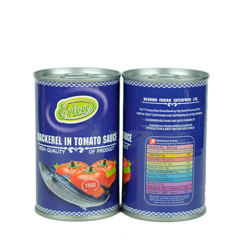 Buy Fresh Delicious 425g New Canned Seafood Tin Mackerel Fish In Tomato ...