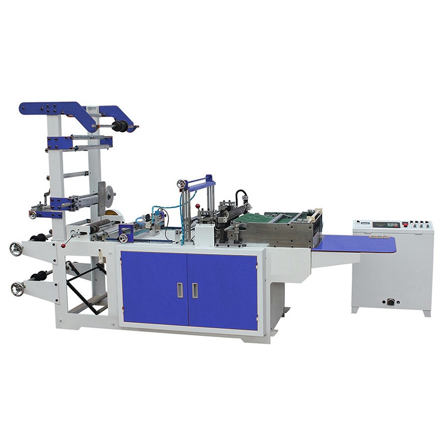 Fully Automatic High Speed Biodegradable Plastic T-shirt Shopping Bag Making Machine