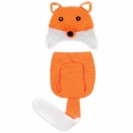 Funny animal pattern fox shaped cheap newborn baby clothing set