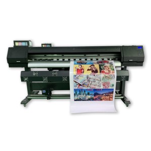 Funsunjet FS-1800k 1.7m dx5 /7 head eco solvent inkjet printer for inndoor and outdoor advertising materials printing