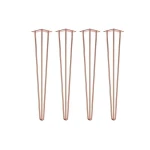Furniture accessories golden metal simple 3rod gold hairpin table legs