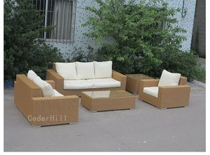 garden furniture outdoor rattan sofa big size round rattan