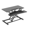 Gas Spring Height Adjustable Standing Desk Sit to Stand Laptop Computer Office Desks with Keyboard Table