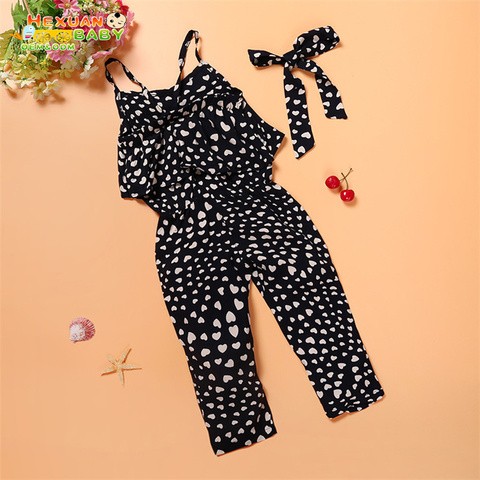 Girls Clothing Sets Boutique Summer Dot Printing Top and Trouser Two Piece Kids Girl Set Casual Wear Manufacturer