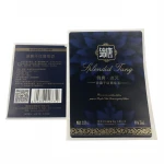 Gold Foil Hot Sale Of Self-adhesive Vinyl Logo Custom Printed Gold Foil Transparent Packaging Label