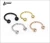 Import Gold PVD 316L Stainless Steel Circular Barbell ,Horseshoe Body Piercing Jewelry with Ball from China