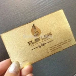 Gold VIP Metal business card printing for Hair Shop membership VIP
