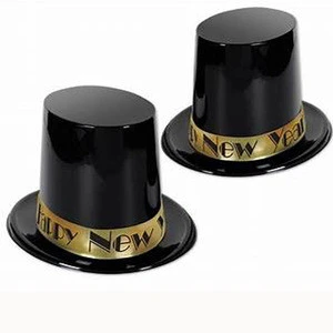 Golden-black Funny Light Up Party Top Hats