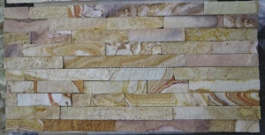 Golden color Culture Stone tiles For Wall