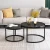 Import Golen Modern marbling MDF round tea table sofa side simple wrought steel coffee table from China