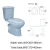 Import Good quality bathroom ceramic sanitary ware blue color toilet and pedestal sink toilet sets from China