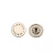 Import Good quality matt black metal snap button acrylic button for leather fabric button  4 parts  round  fastener metal from China