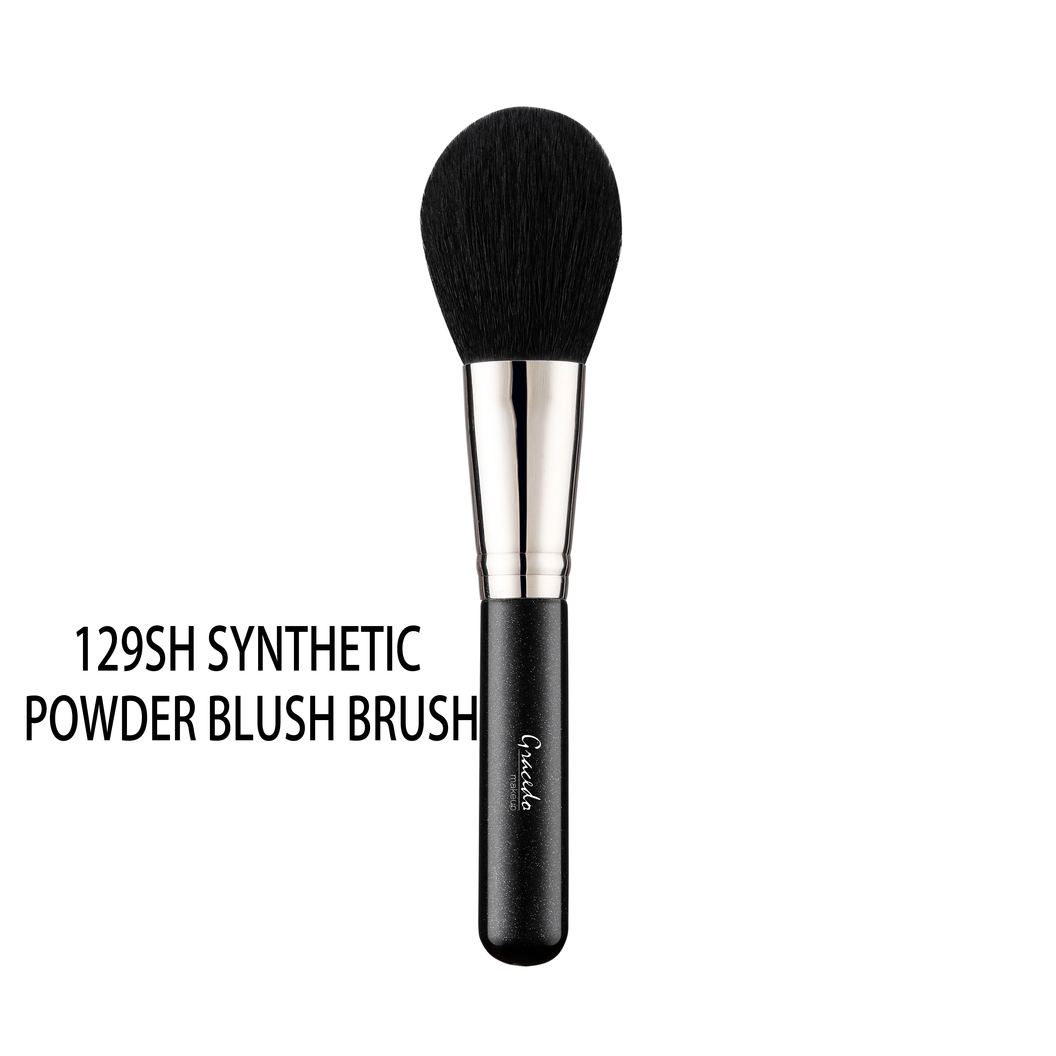Gracedo New Custom Private Label M129 Style Single Black Makeup Powder Brush