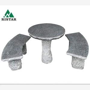 Granite stone table set