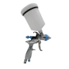 Gravity feed plastic Hopper hvlp pneumatic painting spray gun with Plastic Swivel Cup