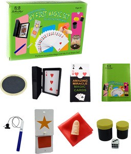 Green Magic Box for Beginner Age 6 and Up Included 7 Classic Magical Props Kids Magician Kits Party Toys for Kid Magic Toys