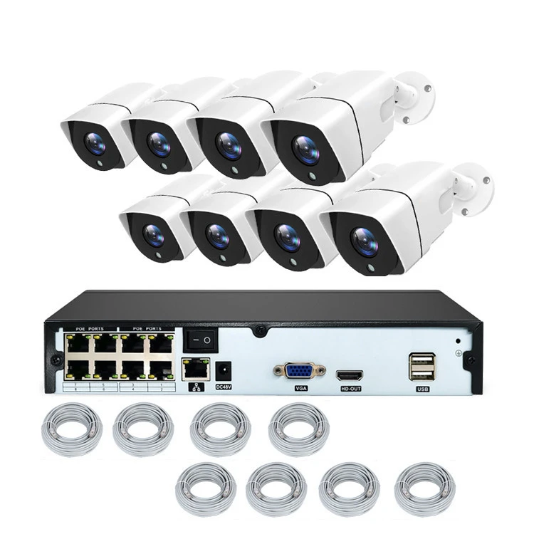 H.265 5MP POE nvr 8ch camera Security CCTV system kit