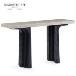 Hallway wooden console table modern white CJ615A-3-1401