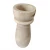 Import Hand Carved Wood Flower Vase Home Office Decoration Vase Handmade Wooden Round Cup Vase from China