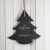 Import Handmade Personalised Laser Engrave Design 23*22*0.5cm Christmas Tree Shape Decorative Hanging Natural Slate Stone Crafts from China