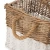 Import Handwoven Set of 3 Square Wicker Laundry Baskets with Handles from China