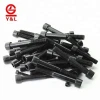 Hard fasteners 4.8 grade galvanized steel black plain bolts