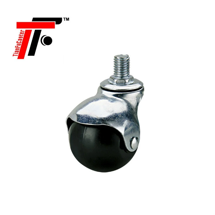 Hard Rubber/TPR Plain Bore Ball Caster