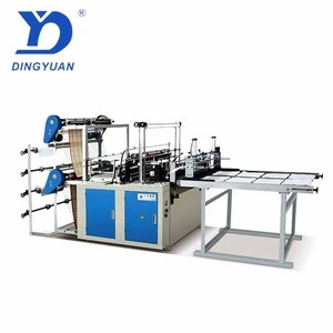 Has Video Double-Layer Fully-Automatic Bag Making Machine With Conveyor Belt