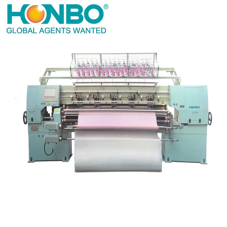 HB-128&#x27;&#x27;3 needle China Textile Quilting Machine Factory Direct Sale Multi-needle Quilting Machine