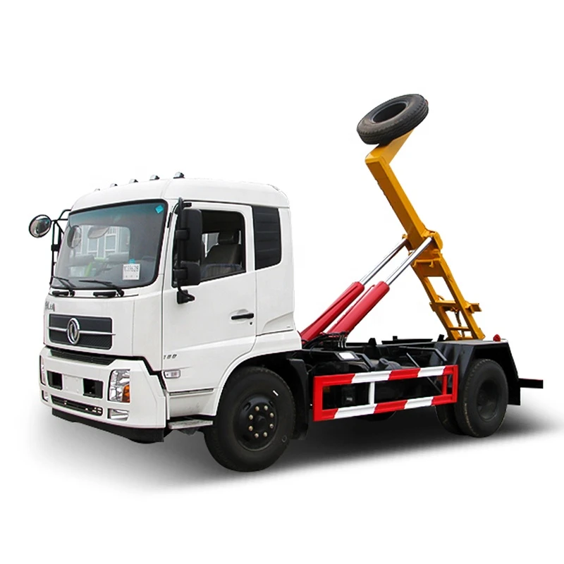 HDW5160ZXXD5 Dongfeng 4x2 10-15 ton hook lift garbage hook truck