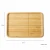 Import Healthy Rectangle Square Simple Design Restaurant Hotel Dessert Buffet Sushi tray bamboo wood serving dinner plate set from China