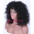 Import Heat Good 100% Modacrylic Fiber Hair Black Highlight Brown Short Curly Machine Made None Lace Full Synthetic Wig for Black Women from China