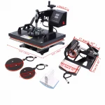 Heat Transfer Press Mug Printer portable heat t shirt printing press machines 5 in 1 price sublimation heat transfer