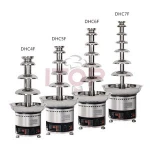 Heavy Duty 304# Stainless Steel  4-7 Tiers Chocolate Fountain Chocolate waterfall Fountain with digital display panel