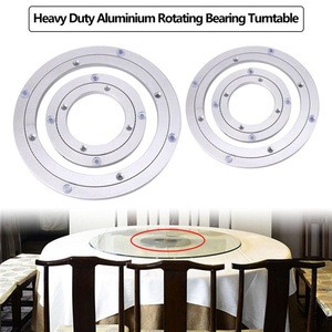 Heavy Duty Aluminium Alloy Rotating Bearing Turntable Round Dining Table Smooth Swivel Plate